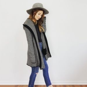 360 Cashmere Hooded Cardigan Sweater